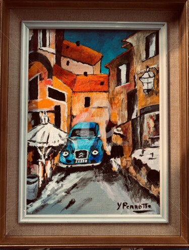 Couleur et vintage " la 2CV bleue"